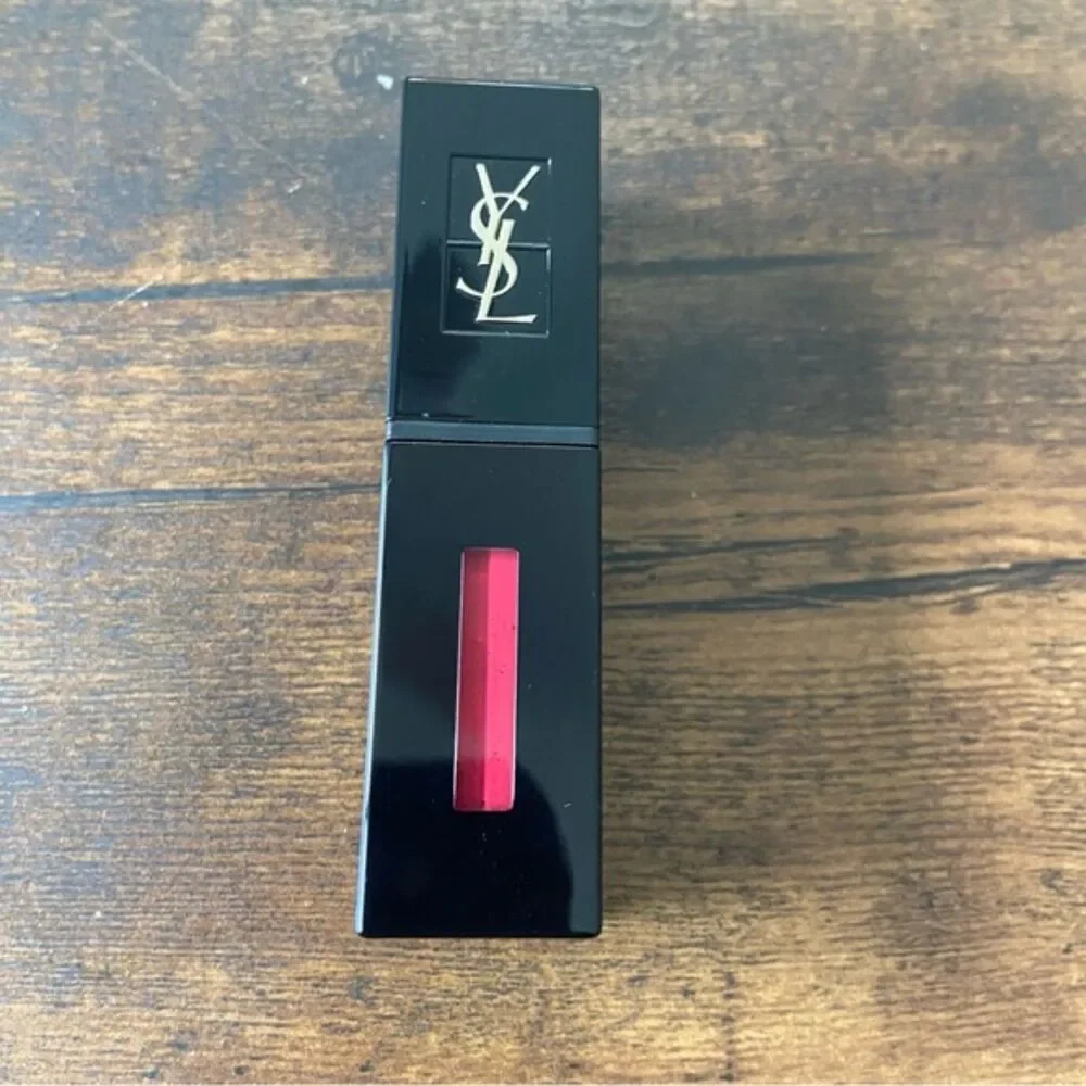 Yves Saint Laurent Vinyl Cream Lip Liquid Stain 410 Fushia Live New 0.18 oz